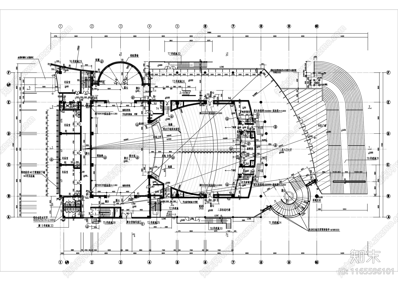 现代其他建筑cad施工图下载【ID:1165596101】