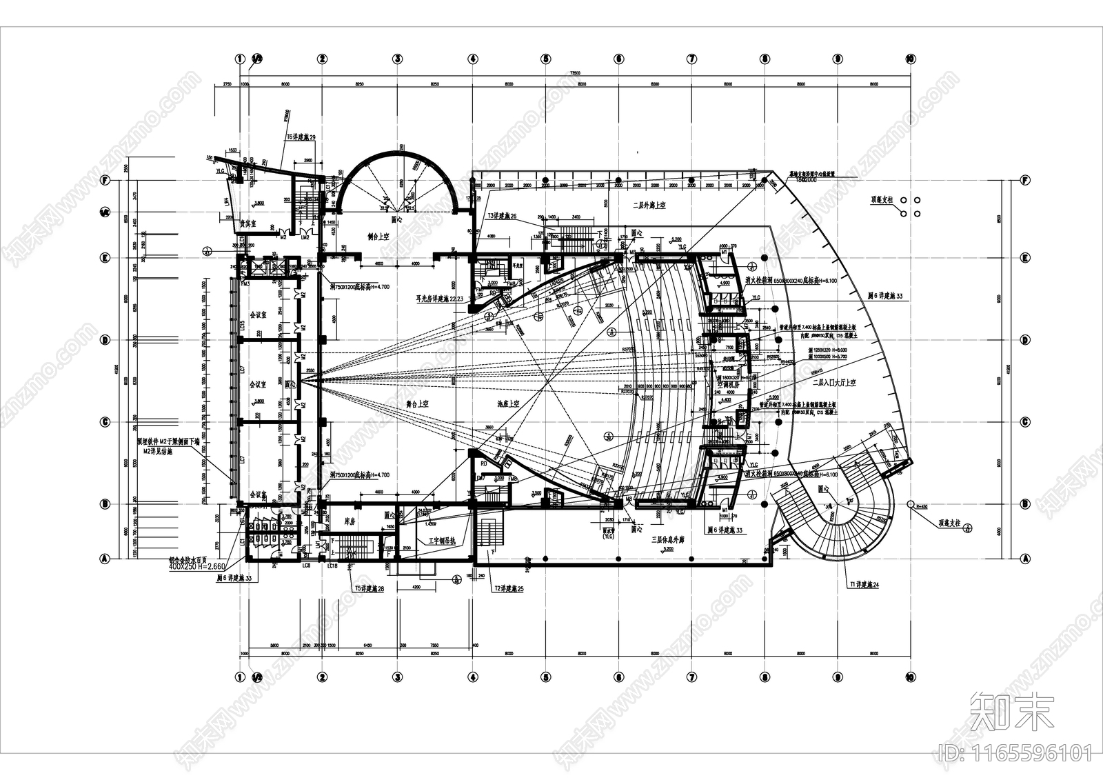 现代其他建筑cad施工图下载【ID:1165596101】