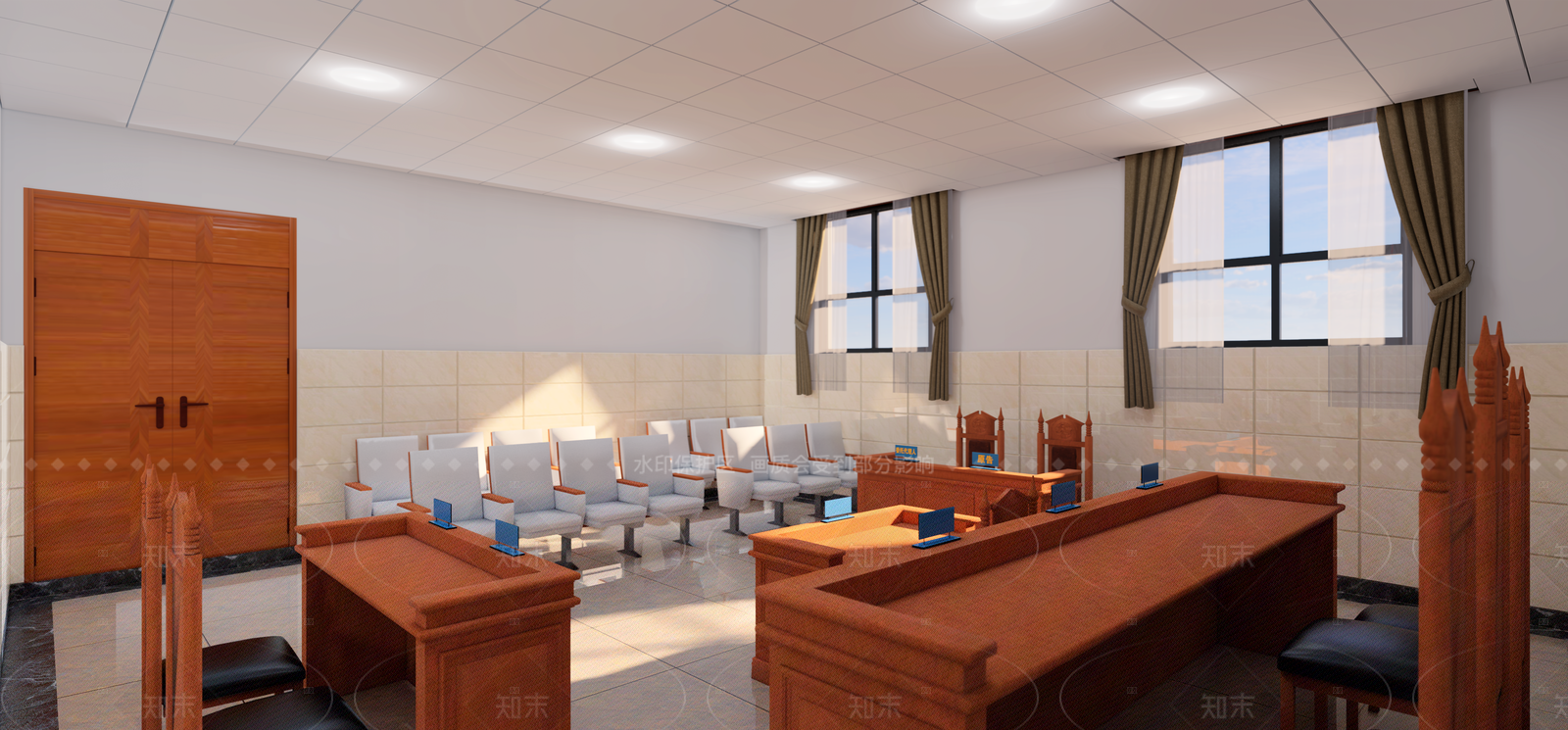 简约会议室SU模型下载【ID:1216014707】