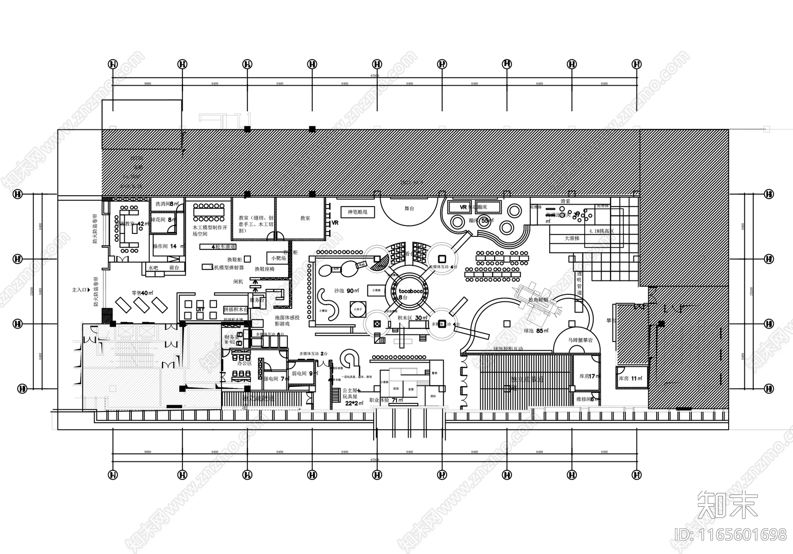 现代其他商业空间cad施工图下载【ID:1165601698】