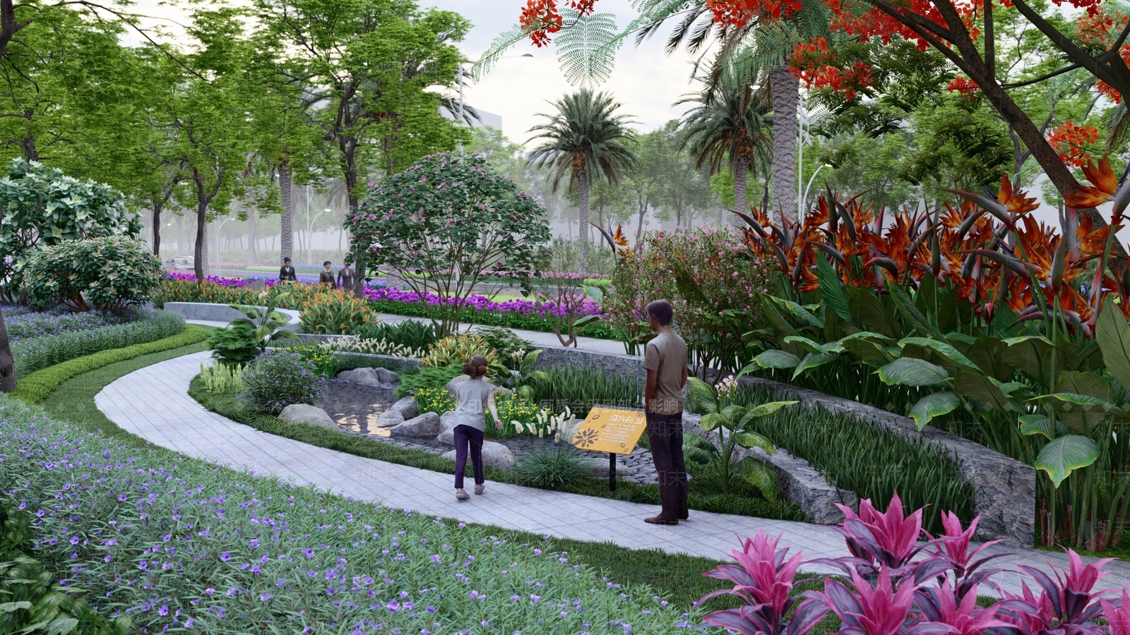 现代口袋公园SU模型下载【ID:1165611143】