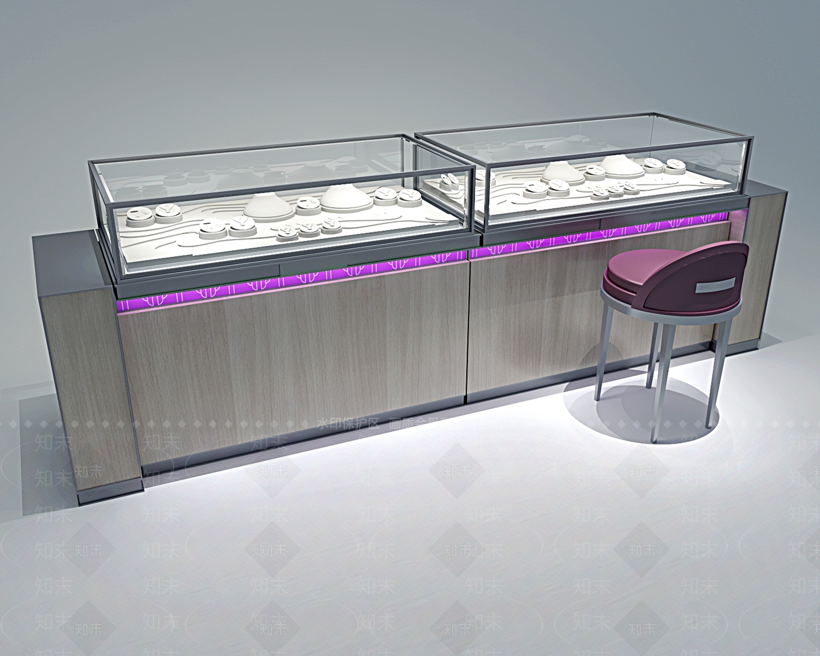 现代珠宝店3D模型下载【ID:1165628538】