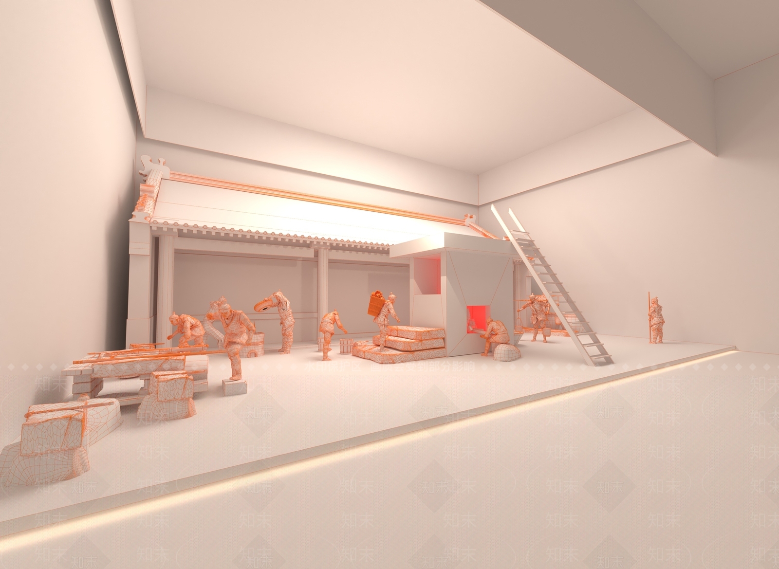 现代工业博物馆3D模型下载【ID:1165637874】