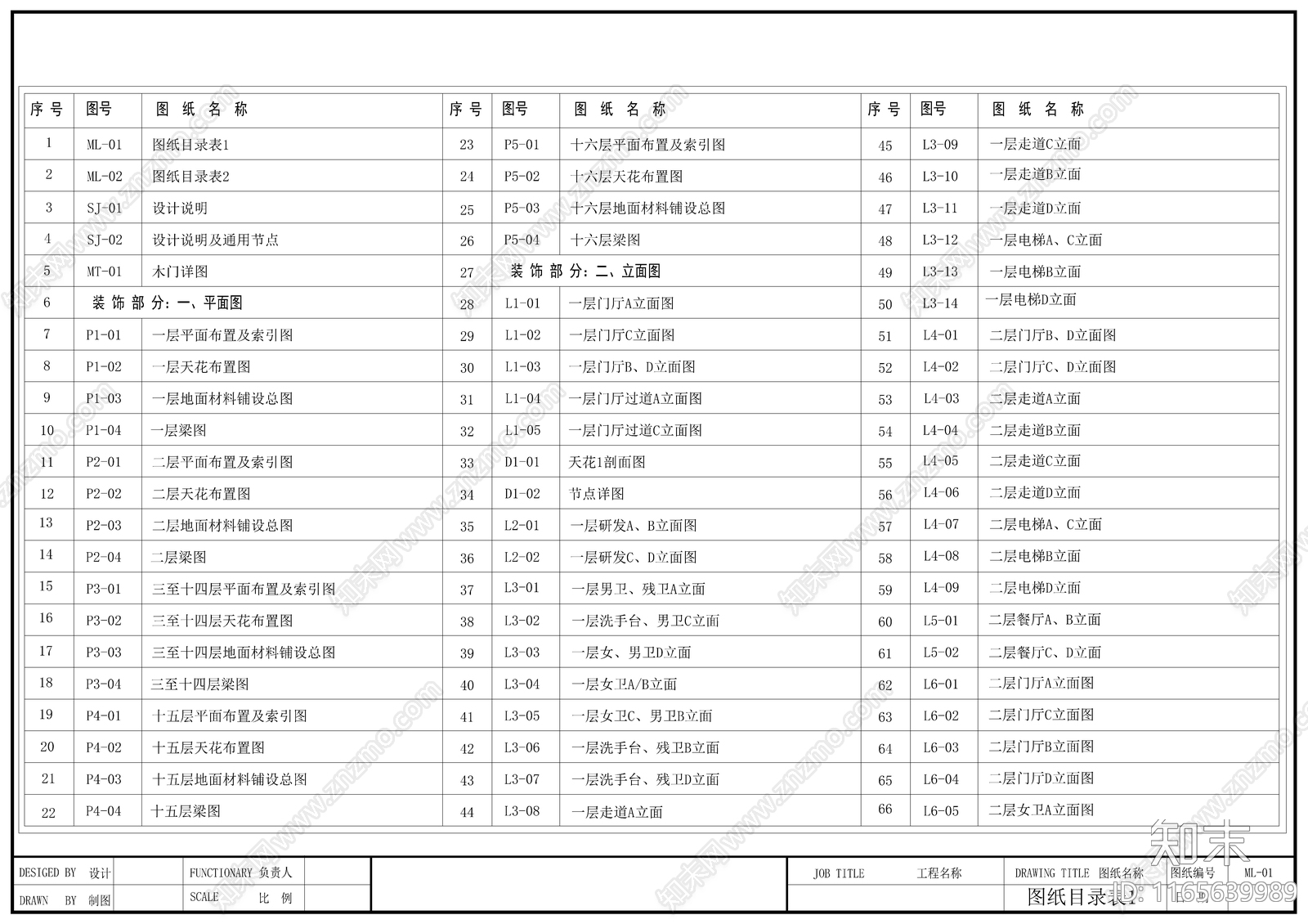 现代整体办公空间cad施工图下载【ID:1165639989】