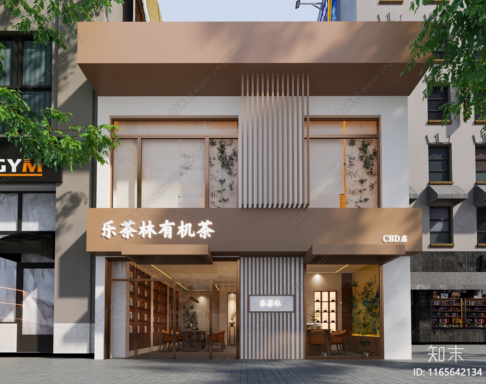 新中式禅意其他商业建筑3D模型下载【ID:1165642134】