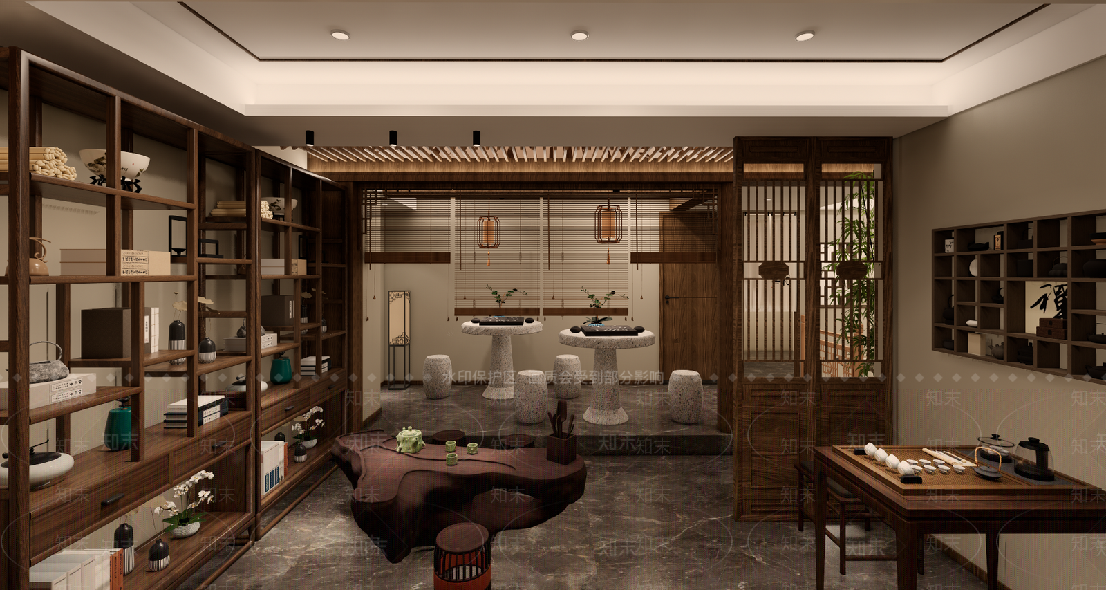 中式茶馆SU模型下载【ID:1170217231】