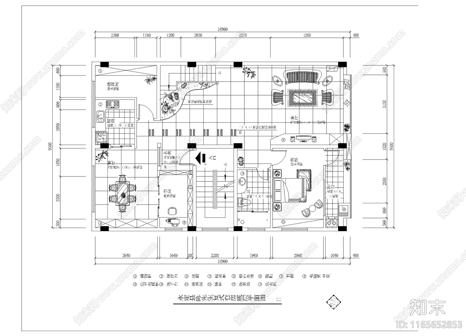 厨房施工图下载【ID:1165652853】