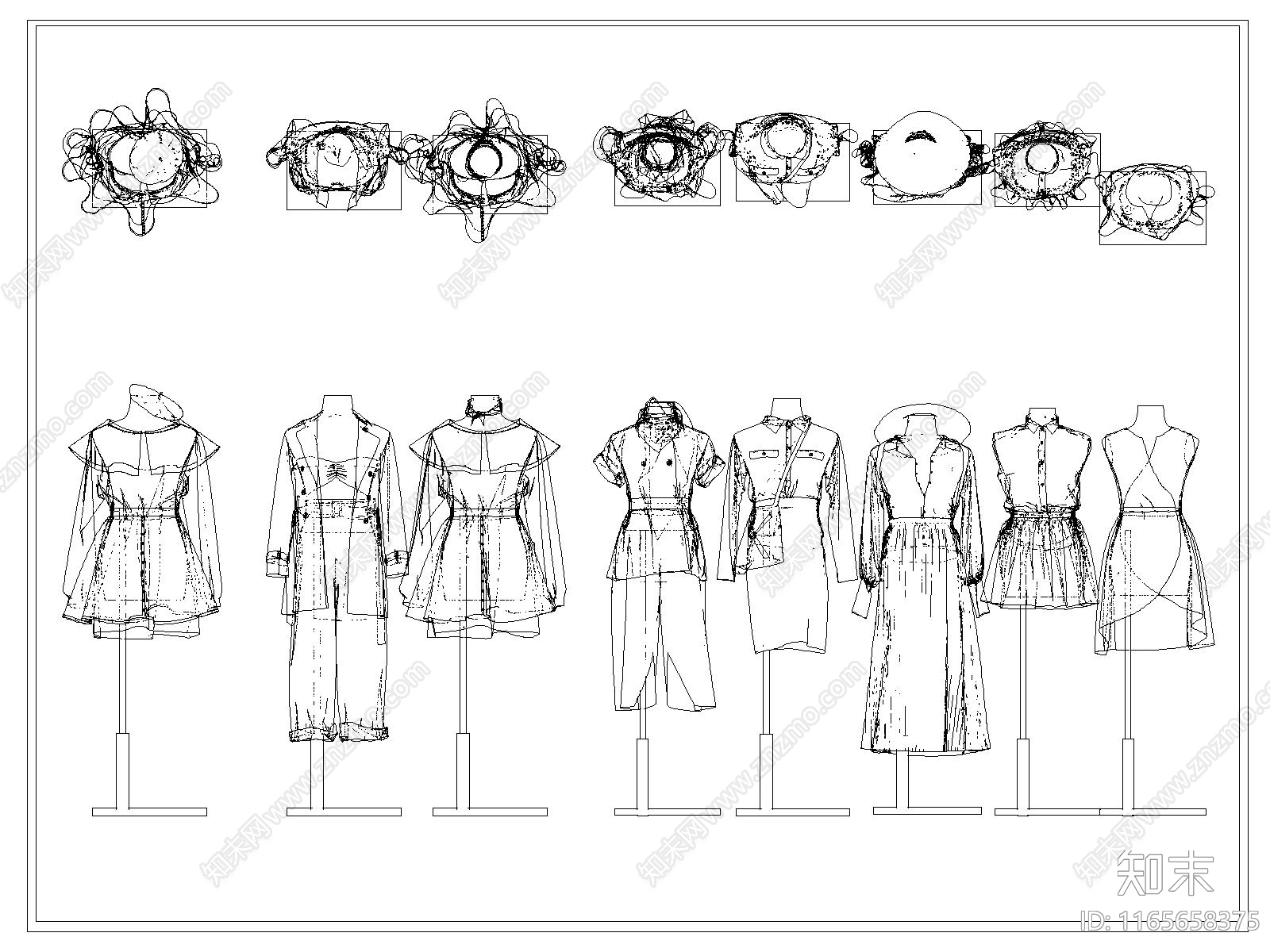 现代服装鞋帽施工图下载【ID:1165658375】