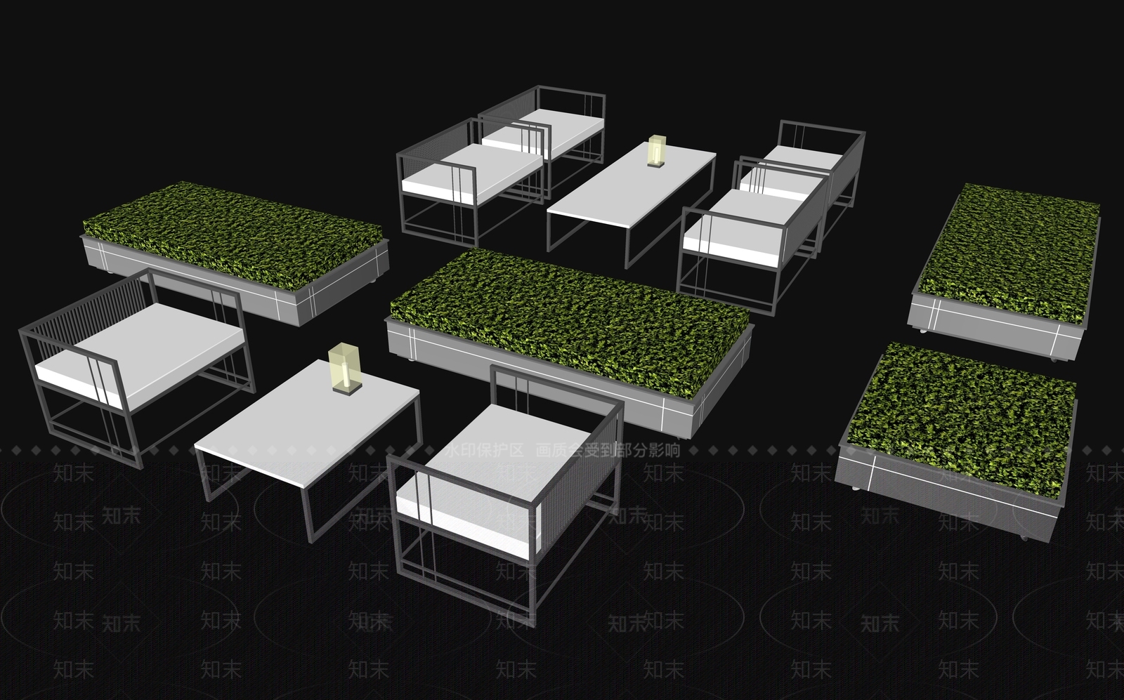 现代简约户外椅SU模型下载【ID:1165662747】