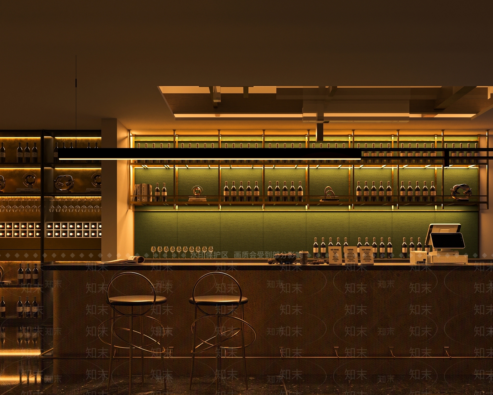 现代酒馆3D模型下载【ID:1165675657】