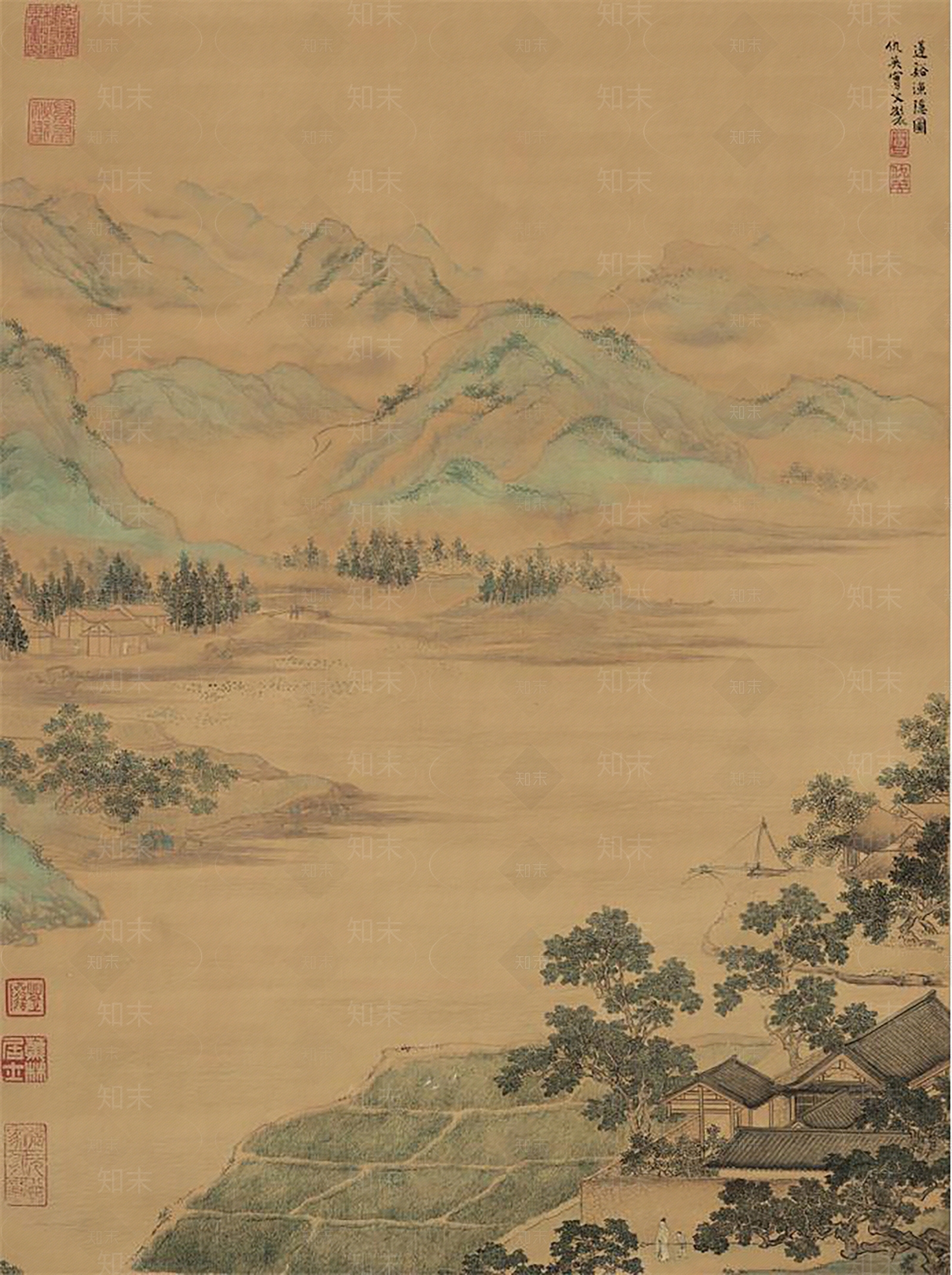 新中式中式壁纸贴图下载【ID:1165677356】