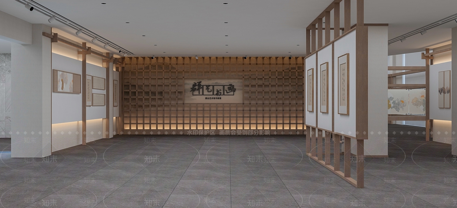现代展厅3D模型精品下载_3dmax模型_知末网