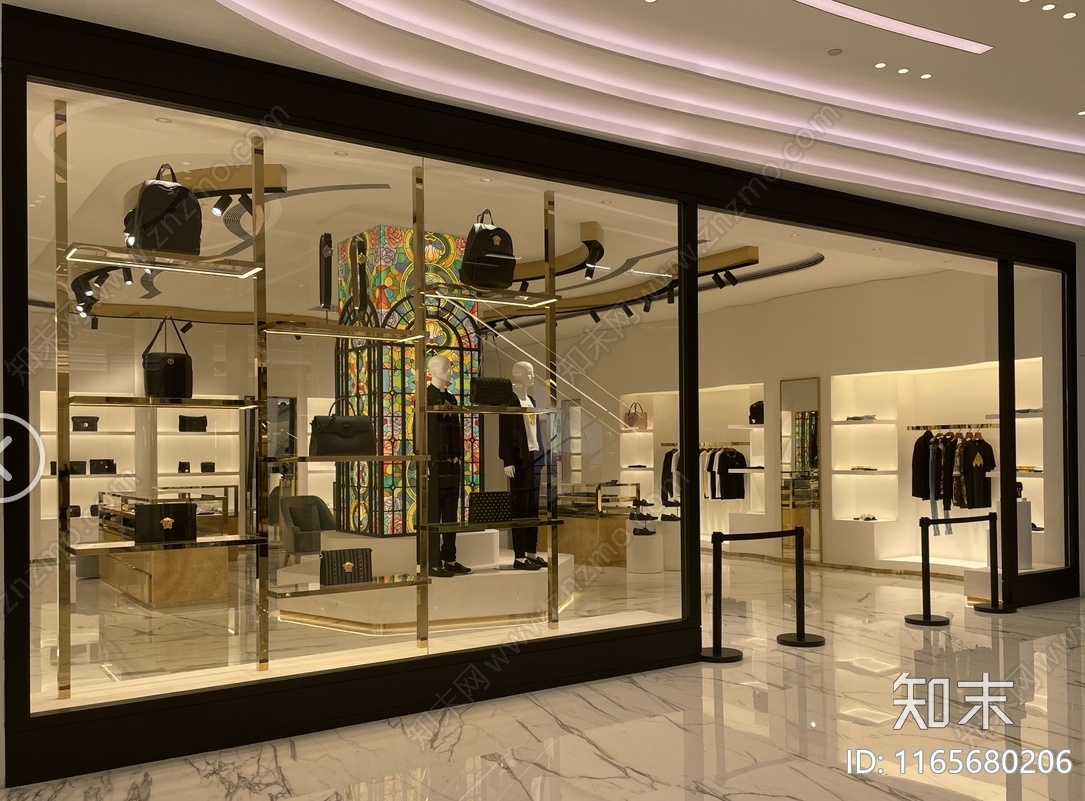现代服装店cad施工图下载【ID:1165680206】