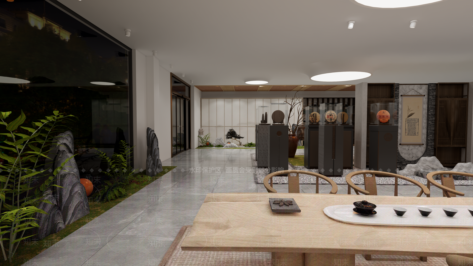 新中式现代其他店铺SU模型下载【ID:1165775145】