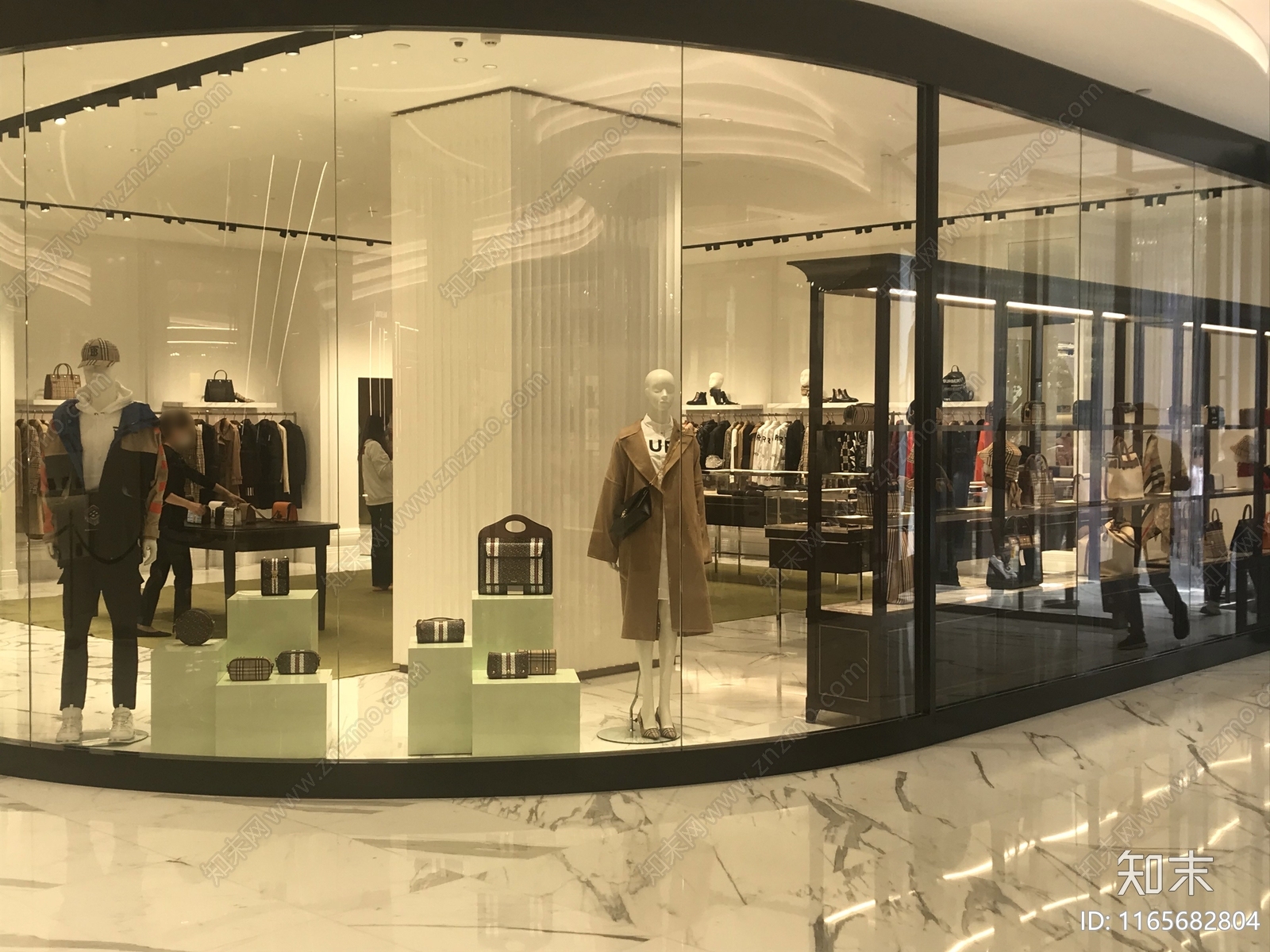 现代服装店cad施工图下载【ID:1165682804】