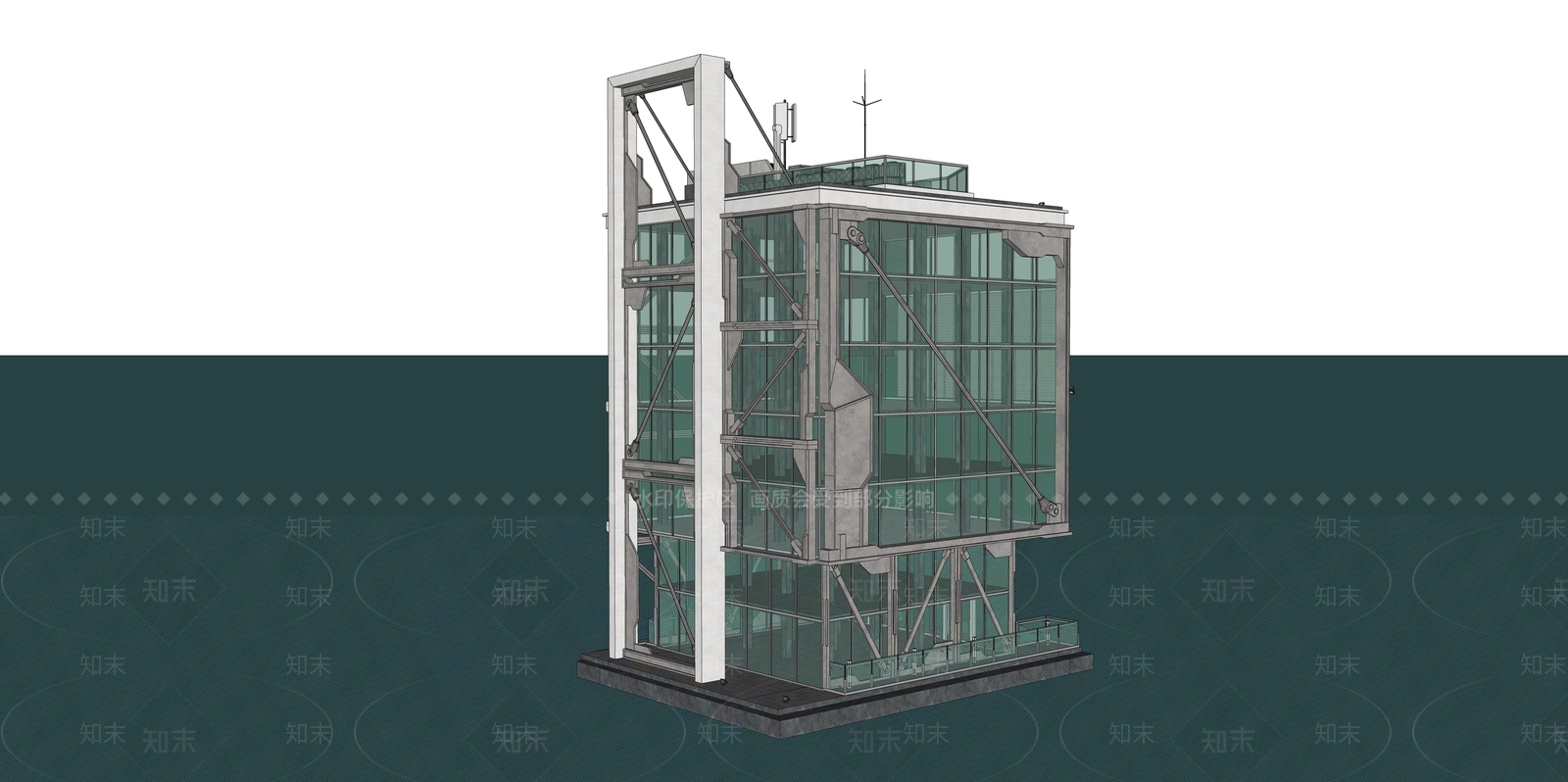 现代工业其他商业建筑SU模型下载【ID:1165692936】