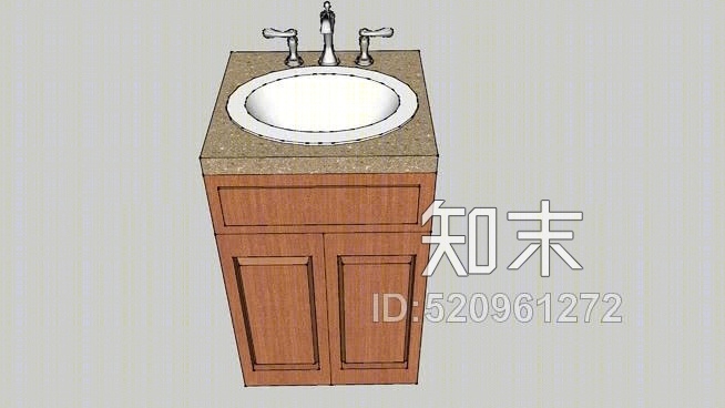 浴室水槽SU模型下载【ID:520961272】