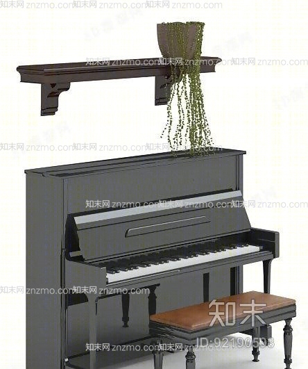 钢琴23D模型下载【ID:92190598】