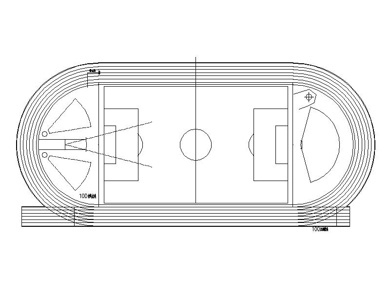 300米操场及运动场施工图施工图下载【ID:164875102】