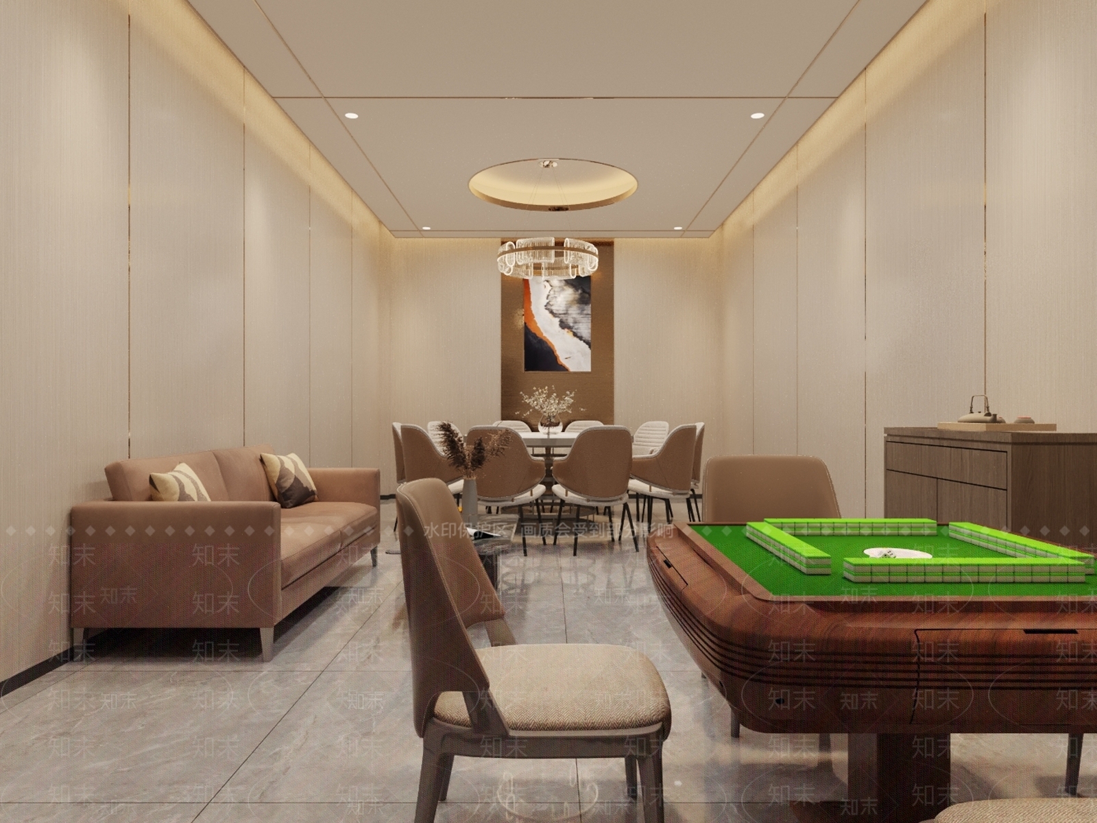 现代其他餐饮空间3D模型下载【ID:1165701121】