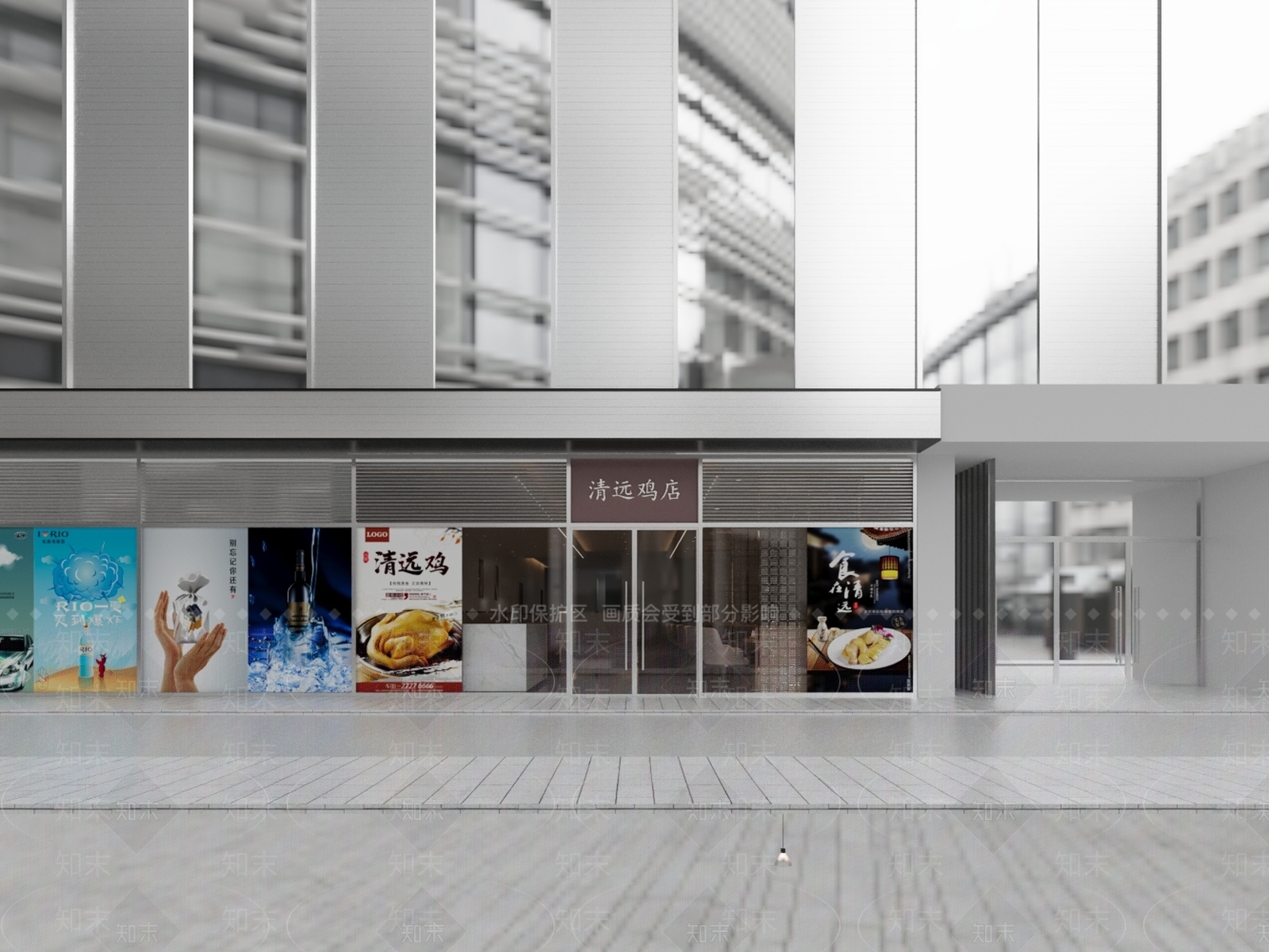现代其他餐饮空间3D模型下载【ID:1165701121】