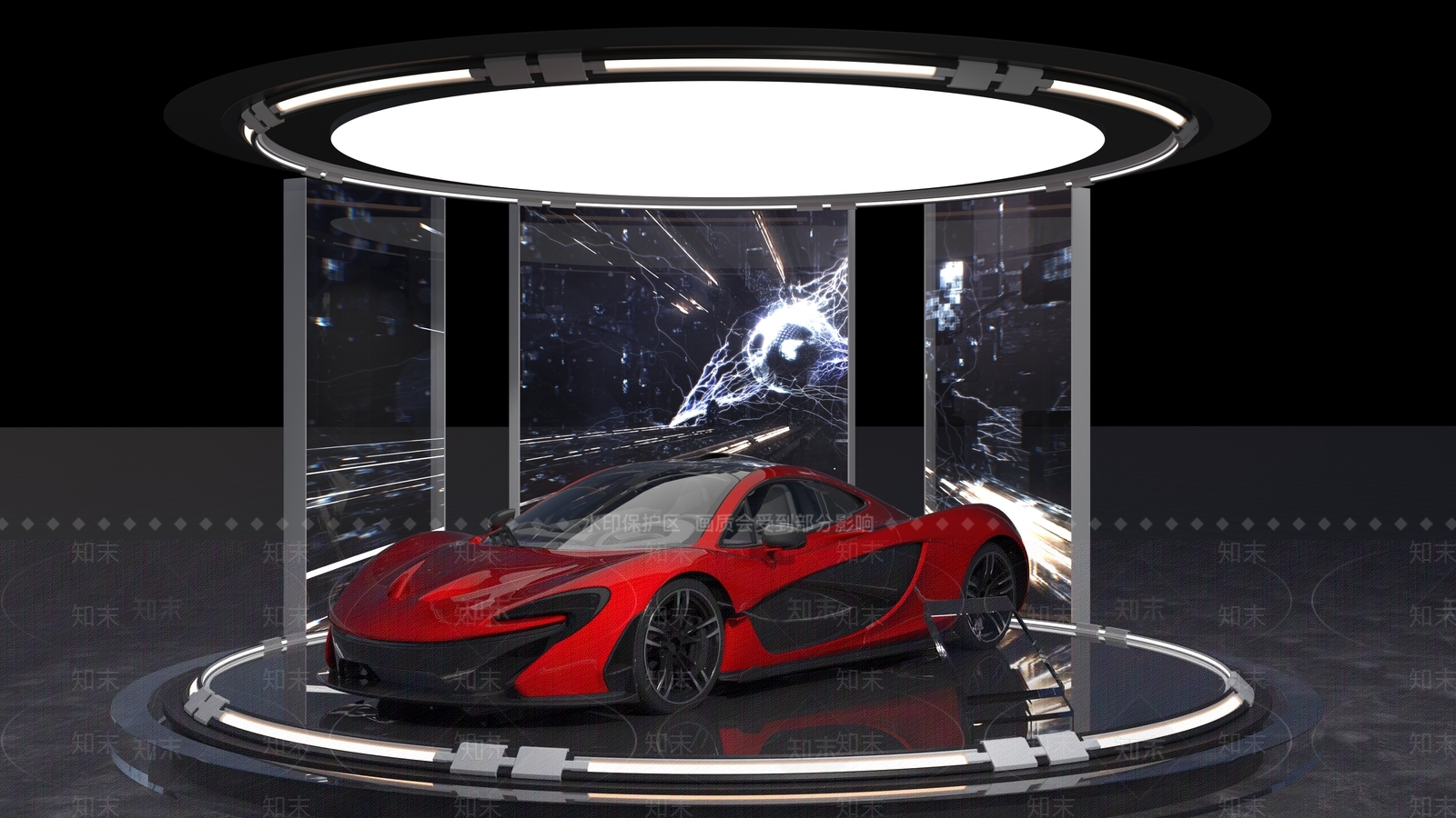 现代车类展厅3D模型下载【ID:1165701706】