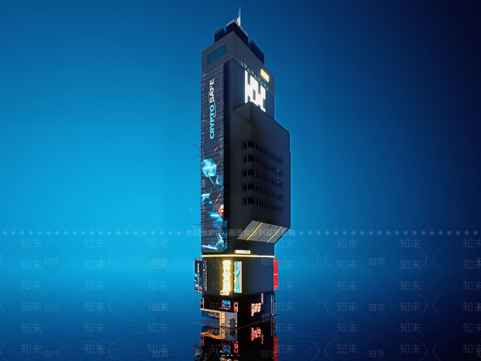 现代工业风格建筑SU模型下载【ID:1165704322】