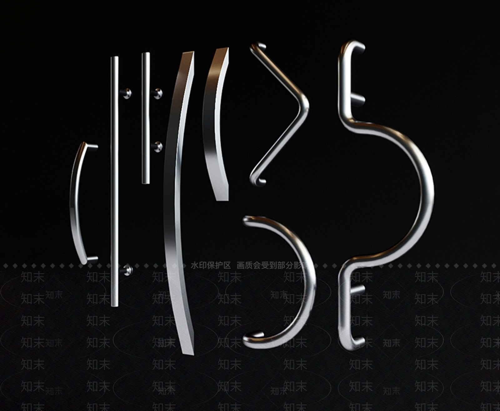 现代拉手3D模型下载【ID:1165705345】