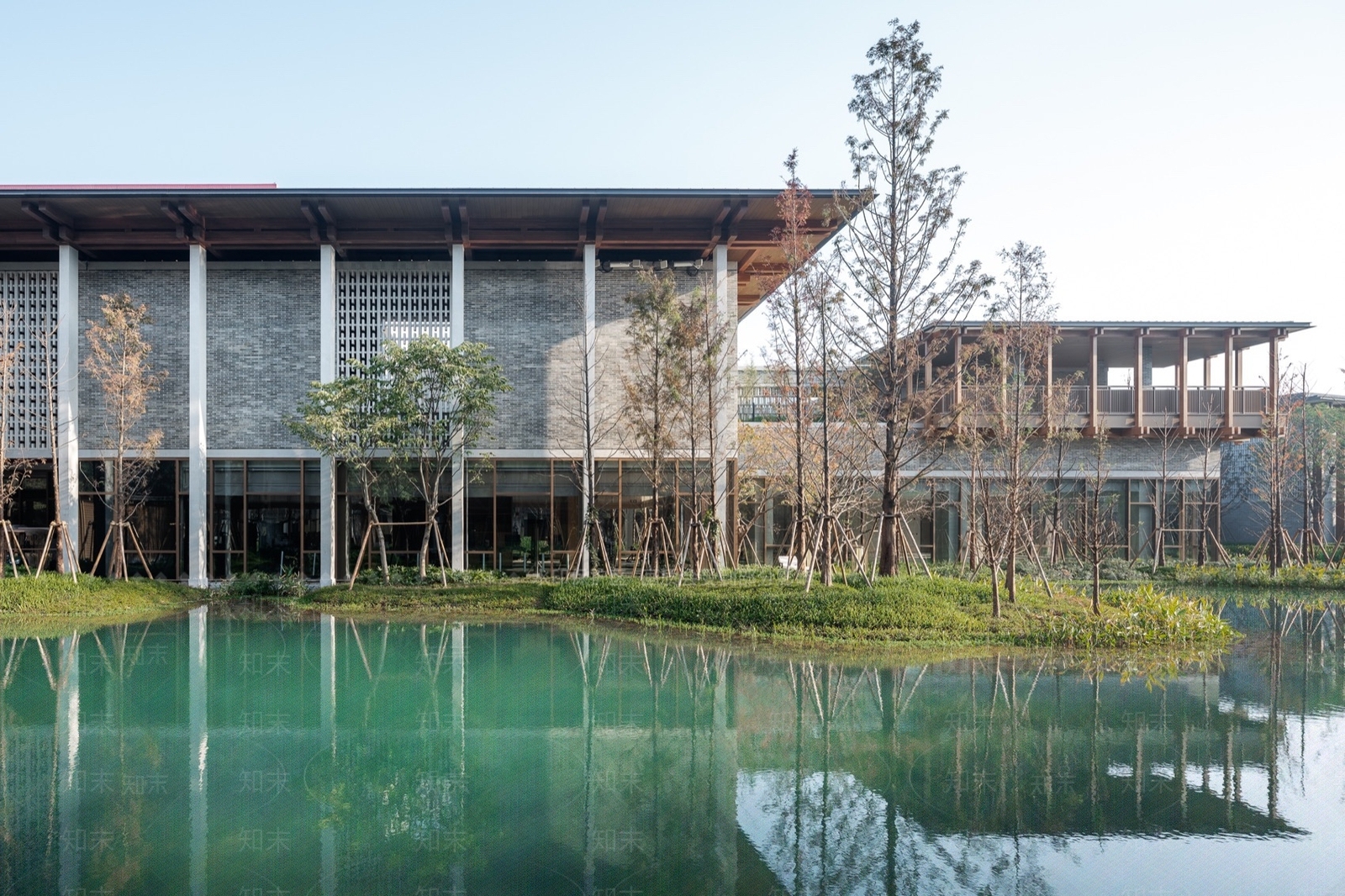 新中式现代酒店建筑SU模型下载【ID:1165706400】