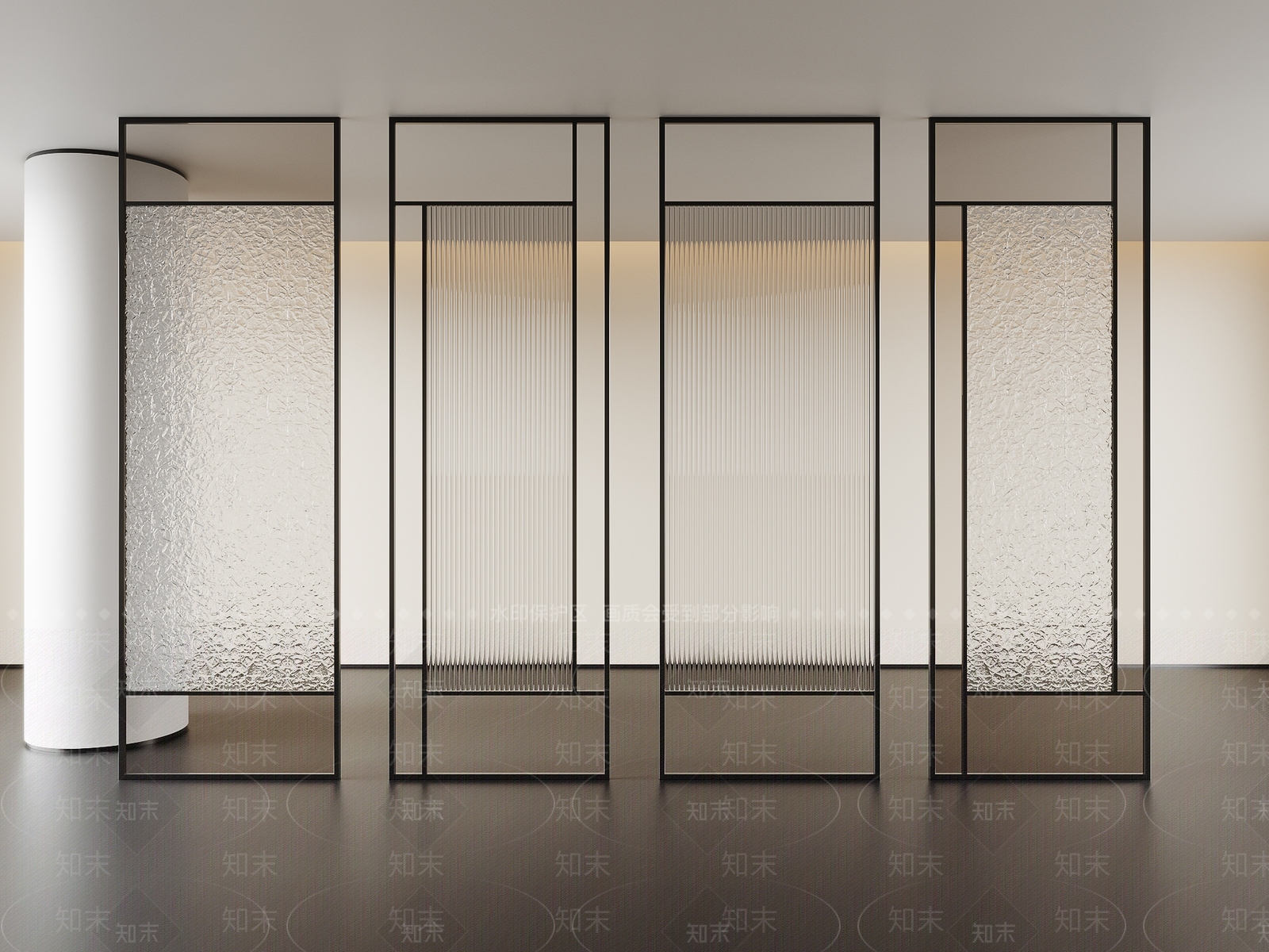 现代屏风3D模型下载【ID:1165707715】