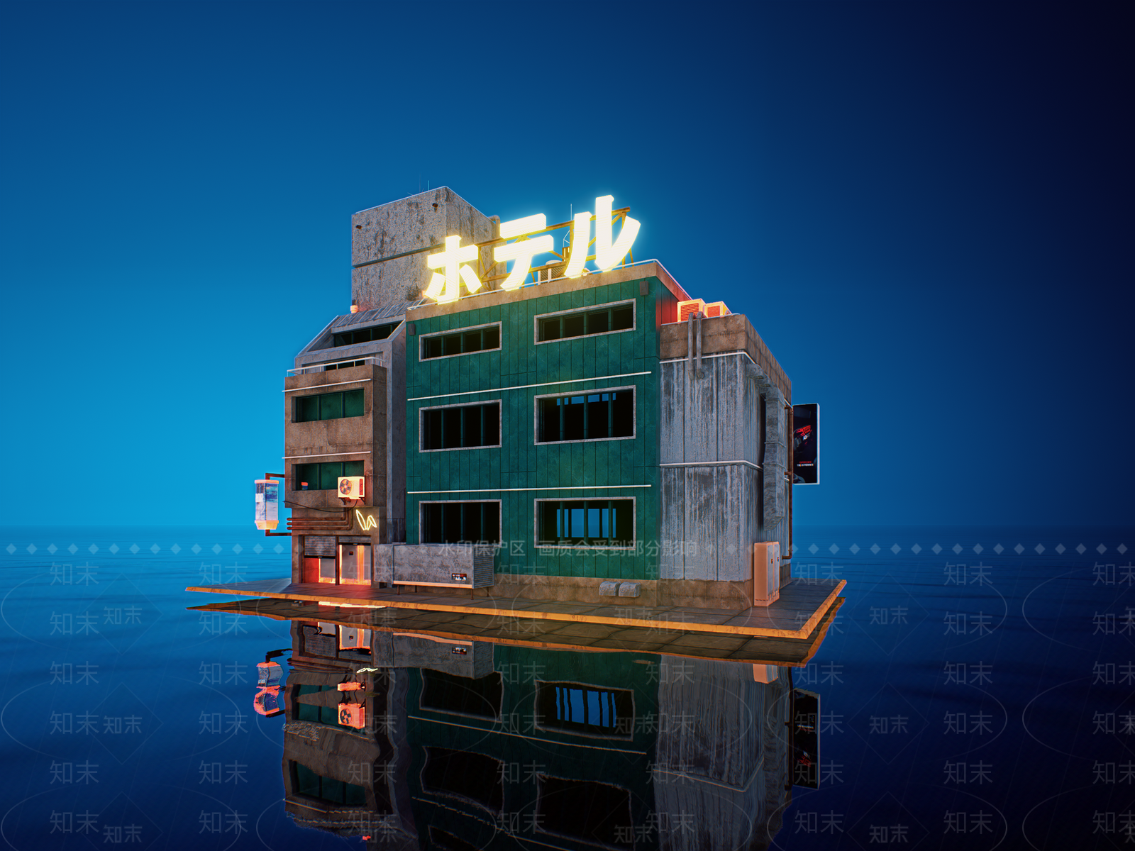 现代工业风格建筑SU模型下载【ID:1165710657】