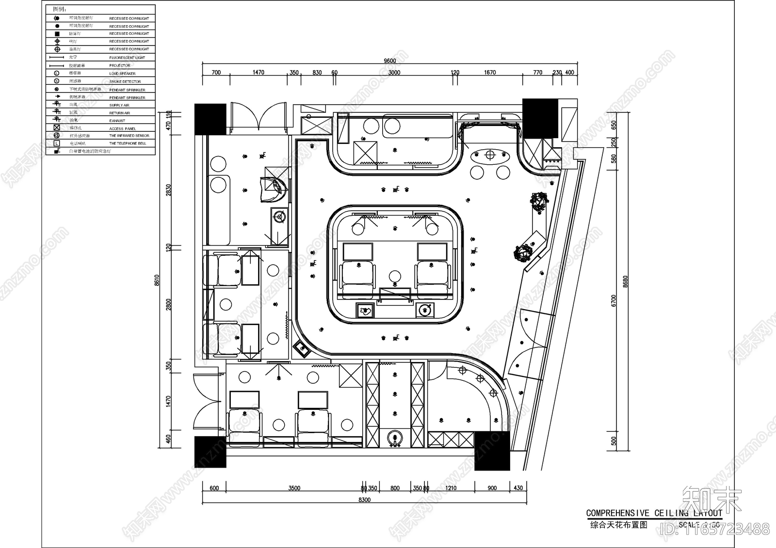现代其他休闲娱乐空间cad施工图下载【ID:1165723488】