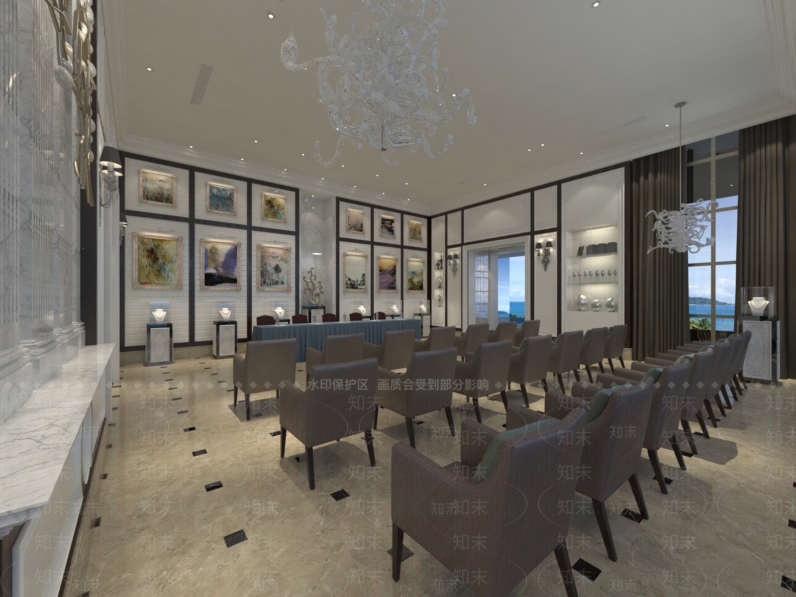 现代珠宝店3D模型下载【ID:1165732549】