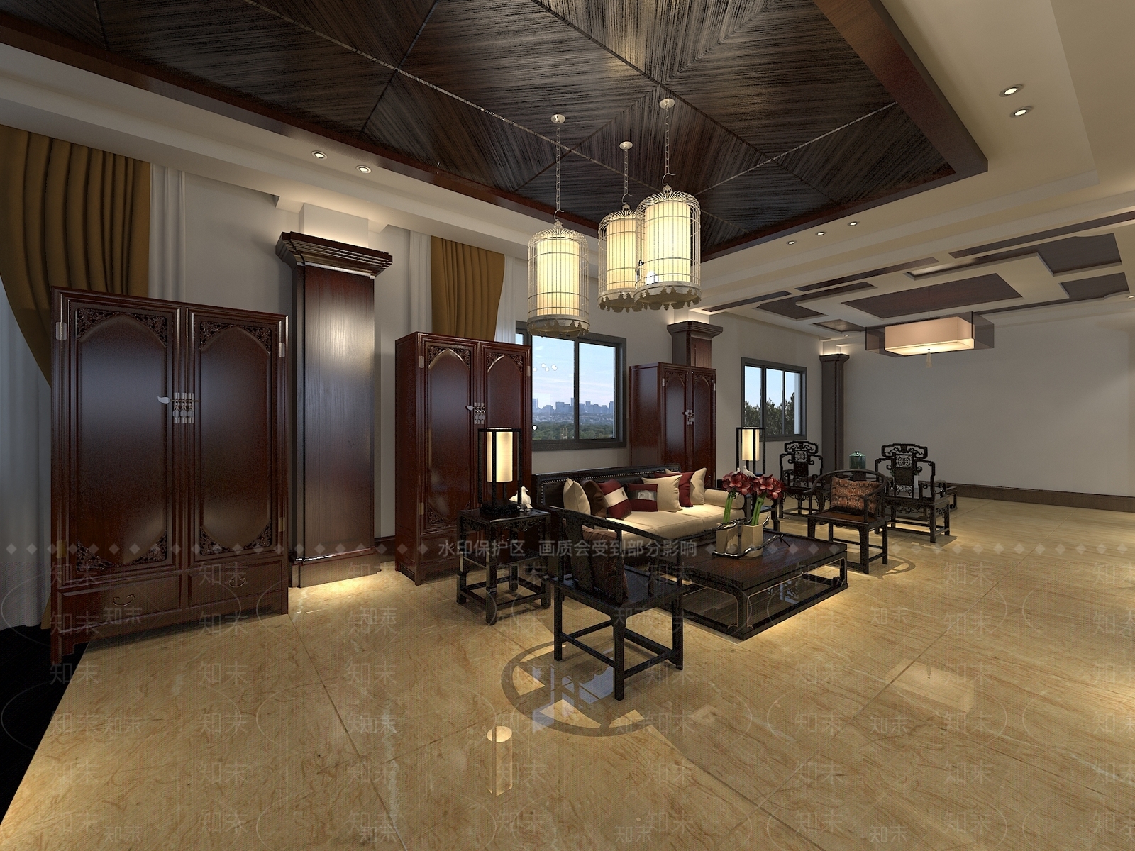新中式婚纱摄影3D模型下载【ID:1165732823】
