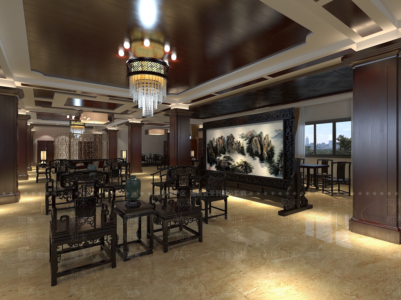 新中式家居专卖店3D模型下载【ID:1165732915】