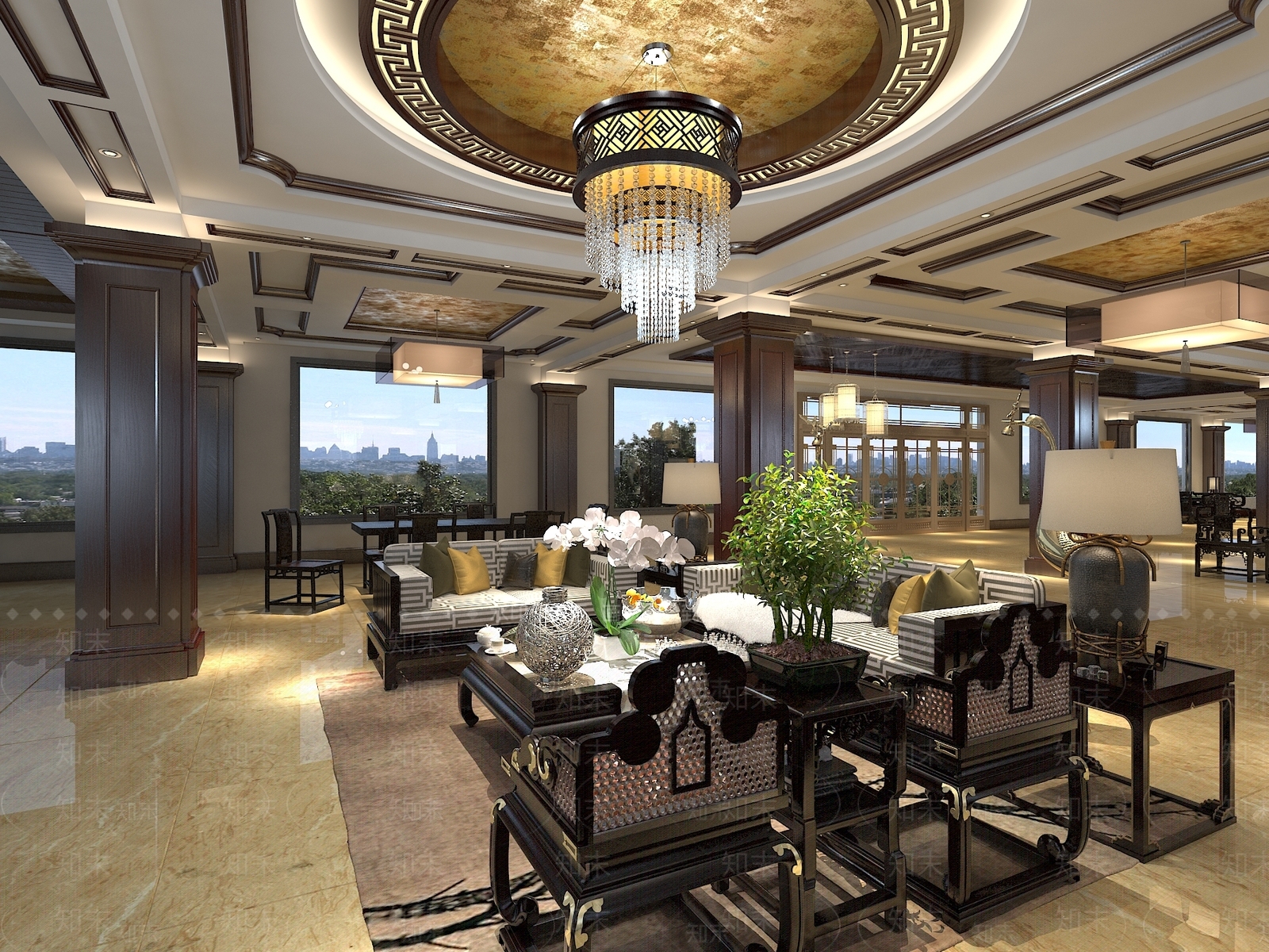 新中式家居专卖店3D模型下载【ID:1165733023】