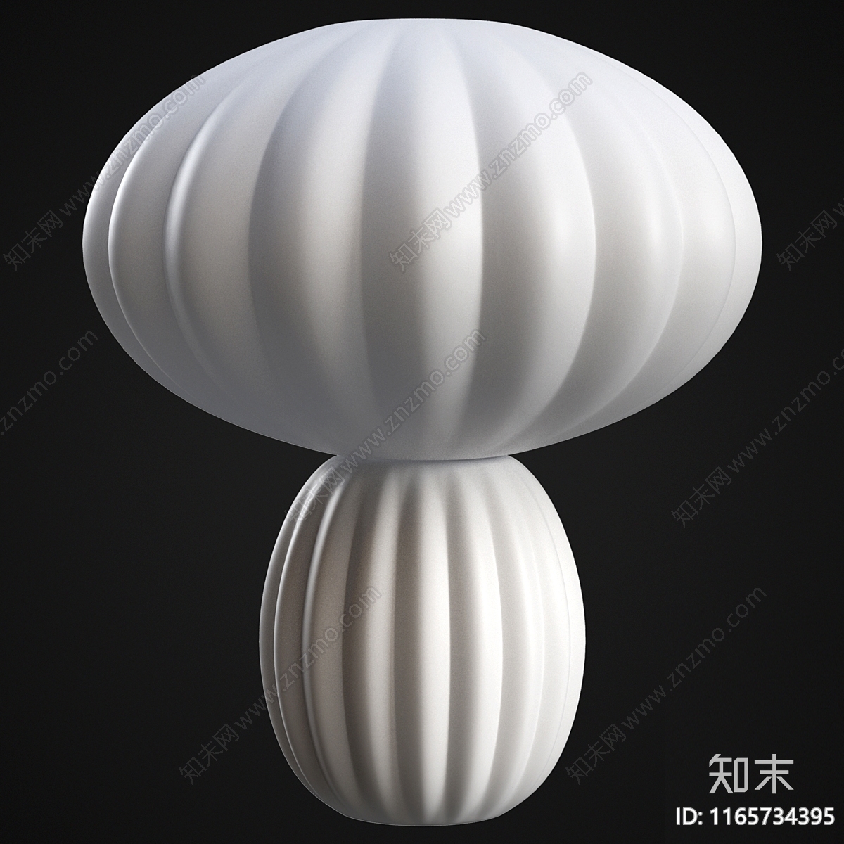 现代中古台灯3D模型下载【ID:1165734395】