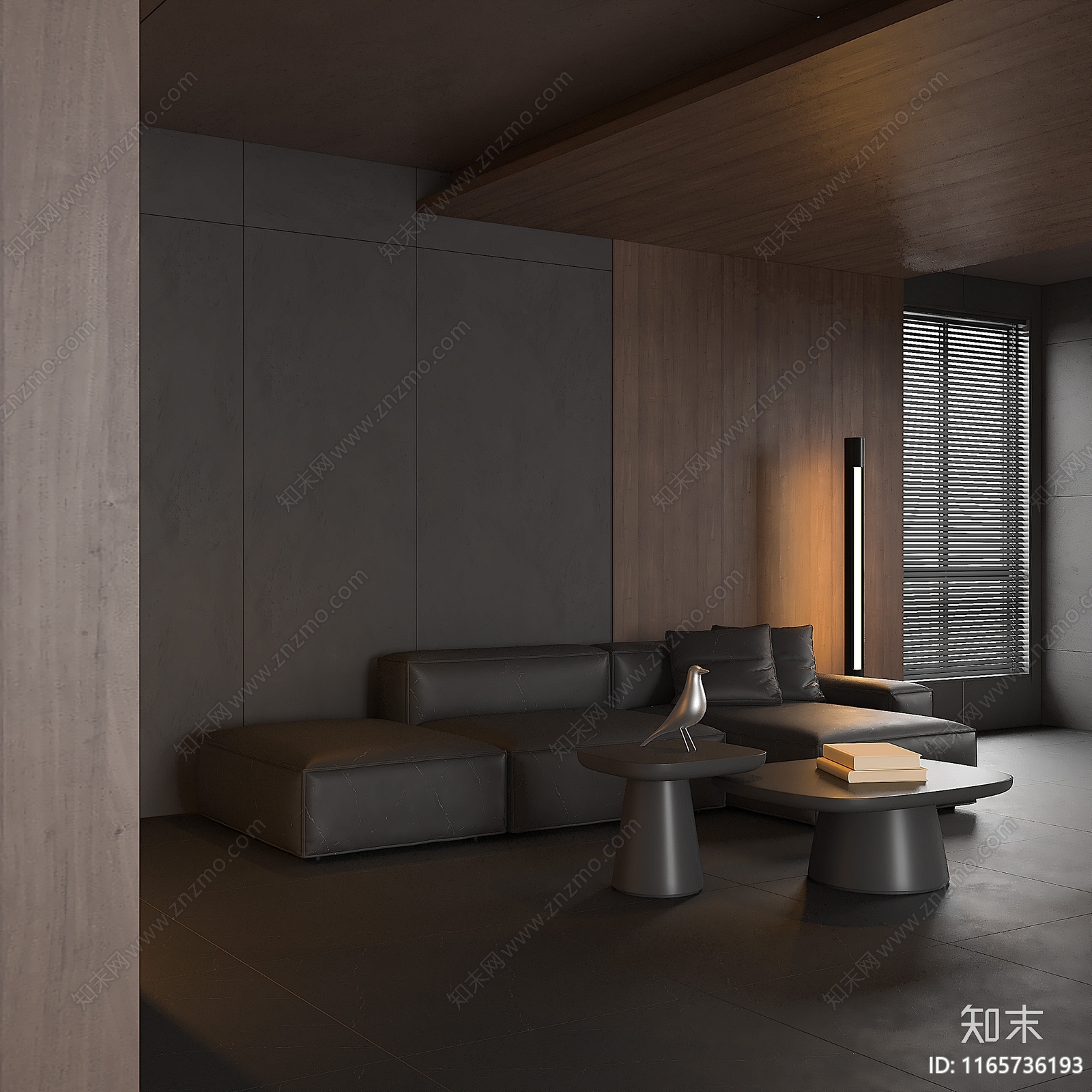 现代意式家居客厅3D模型下载【ID:1165736193】