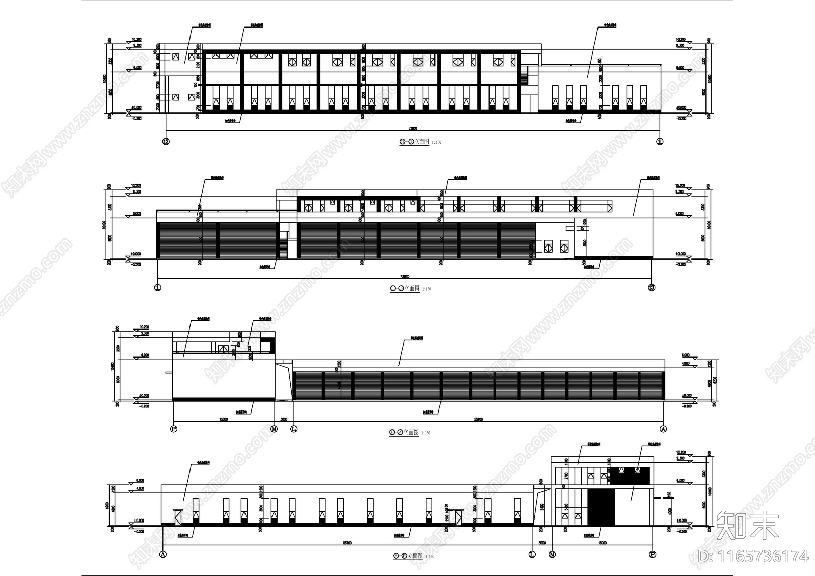 现代其他办公建筑cad施工图下载【ID:1165736174】