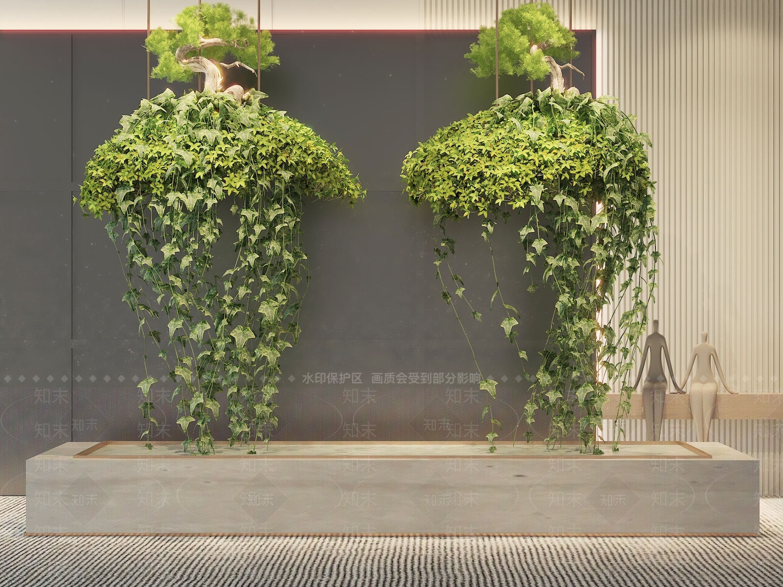 绿植墙3D模型下载【ID:1165753902】