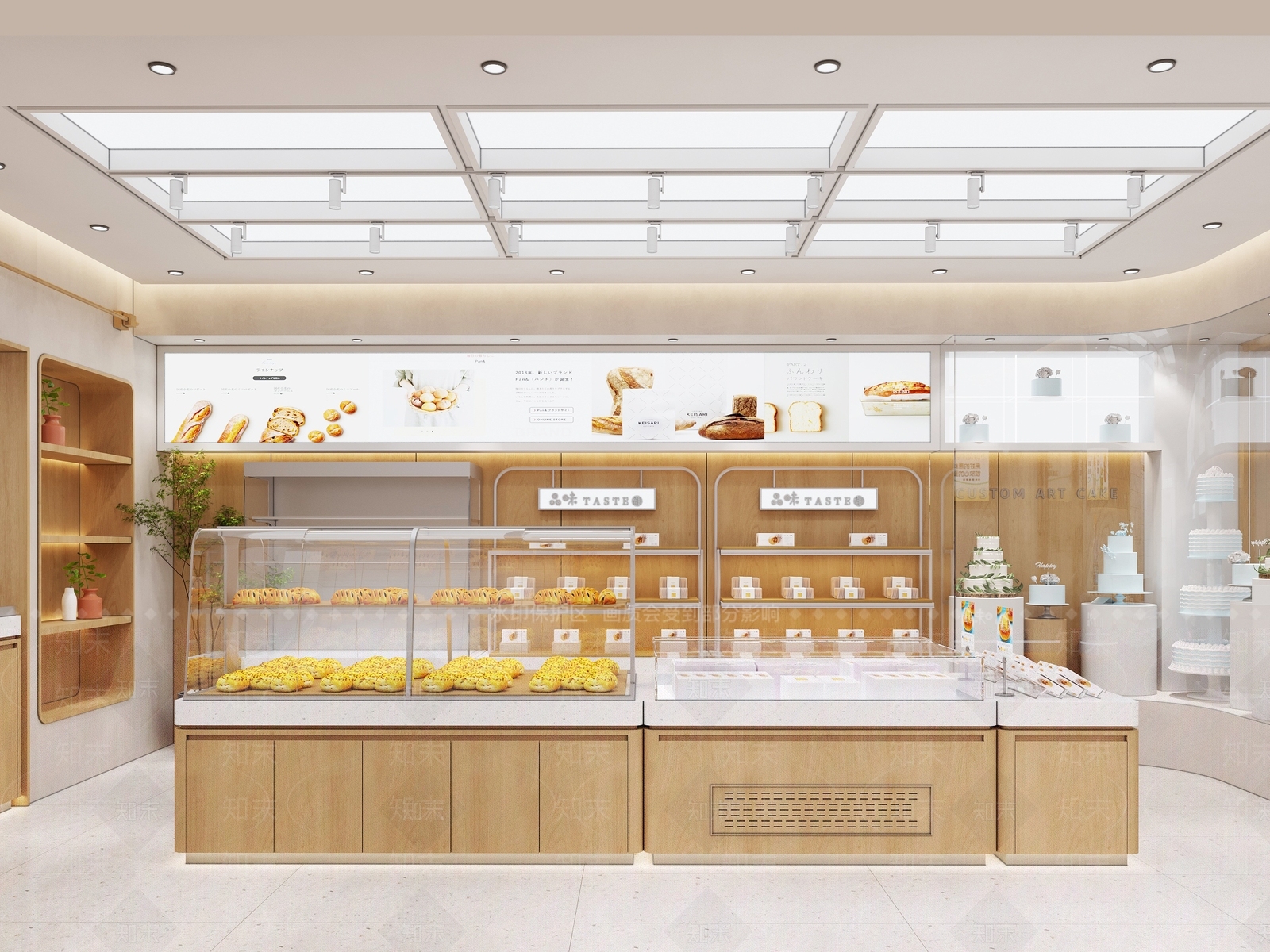 现代甜品面包店3D模型下载【ID:1165758293】