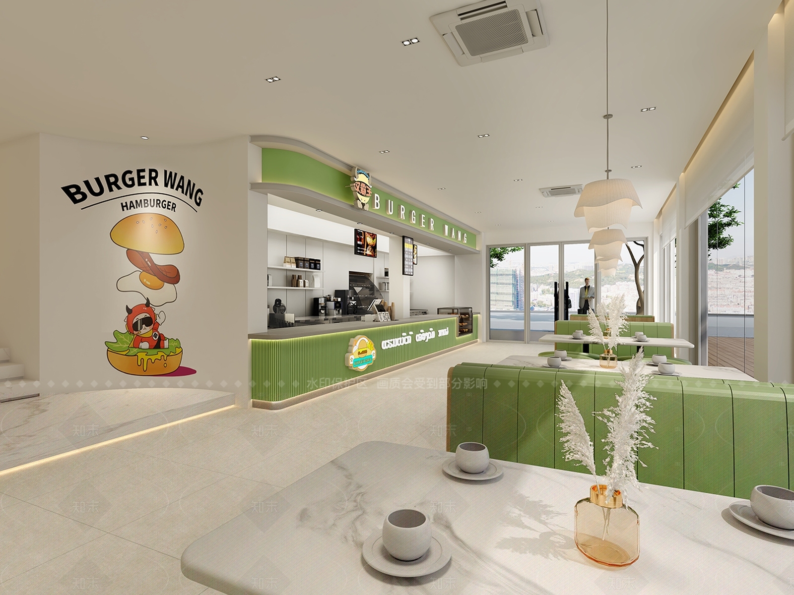现代甜品面包店3D模型下载【ID:1165758595】