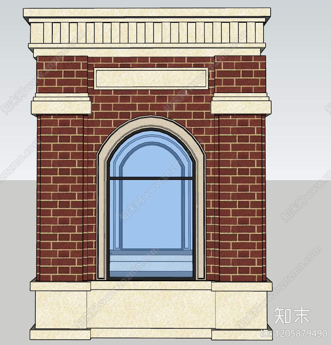 欧式门卫室建筑施工图下载【ID:1205879490】