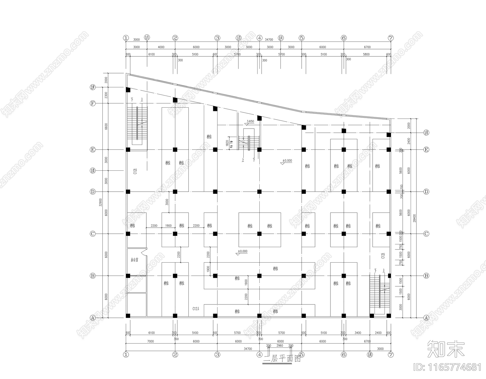现代其他公共建筑cad施工图下载【ID:1165774681】