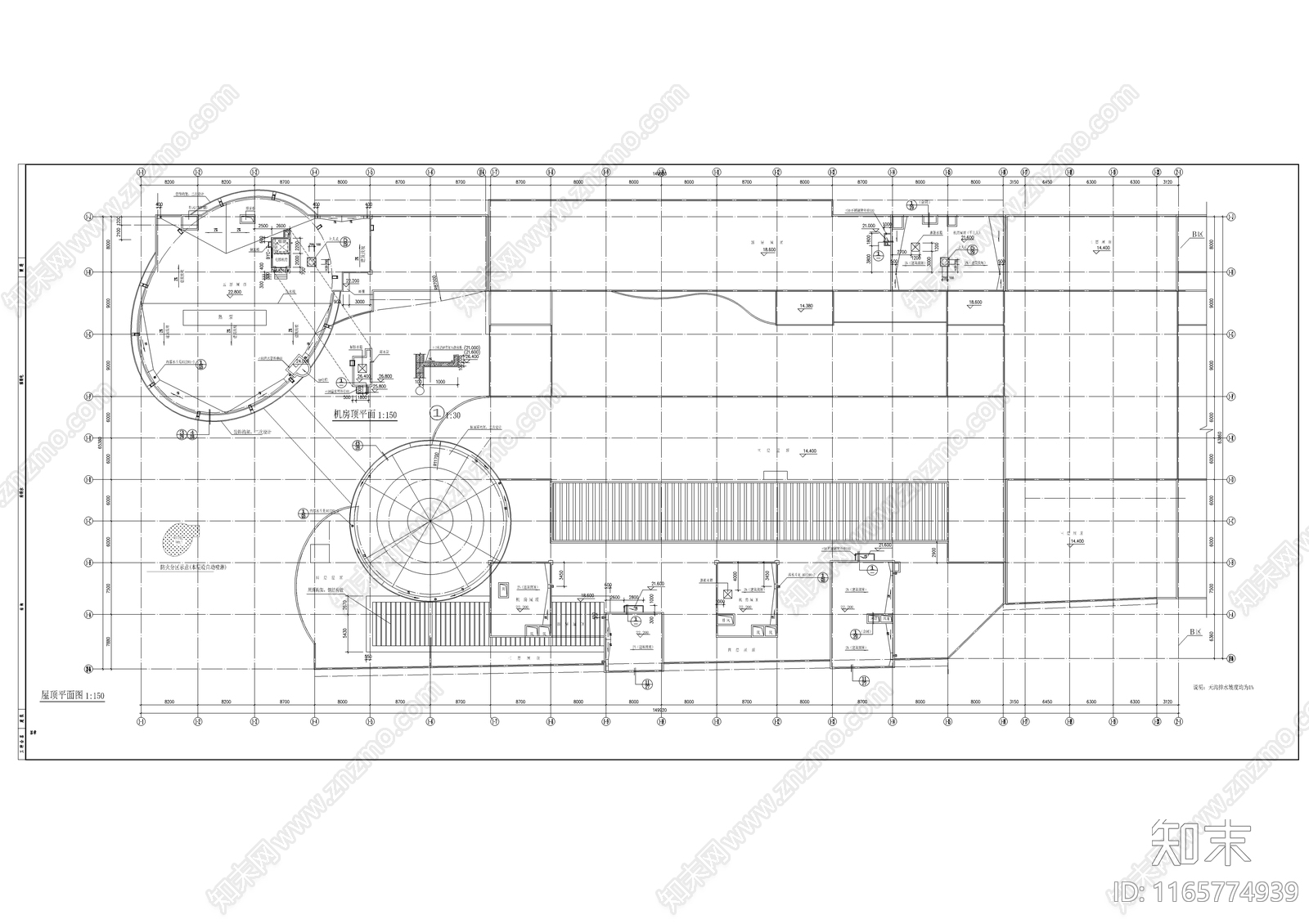 现代商业街cad施工图下载【ID:1165774939】