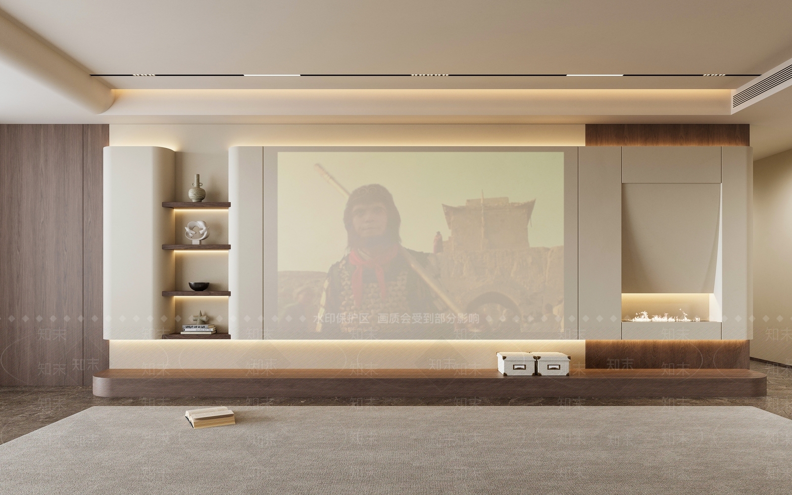现代家居客厅3D模型精品下载_3dmax模型_知末网