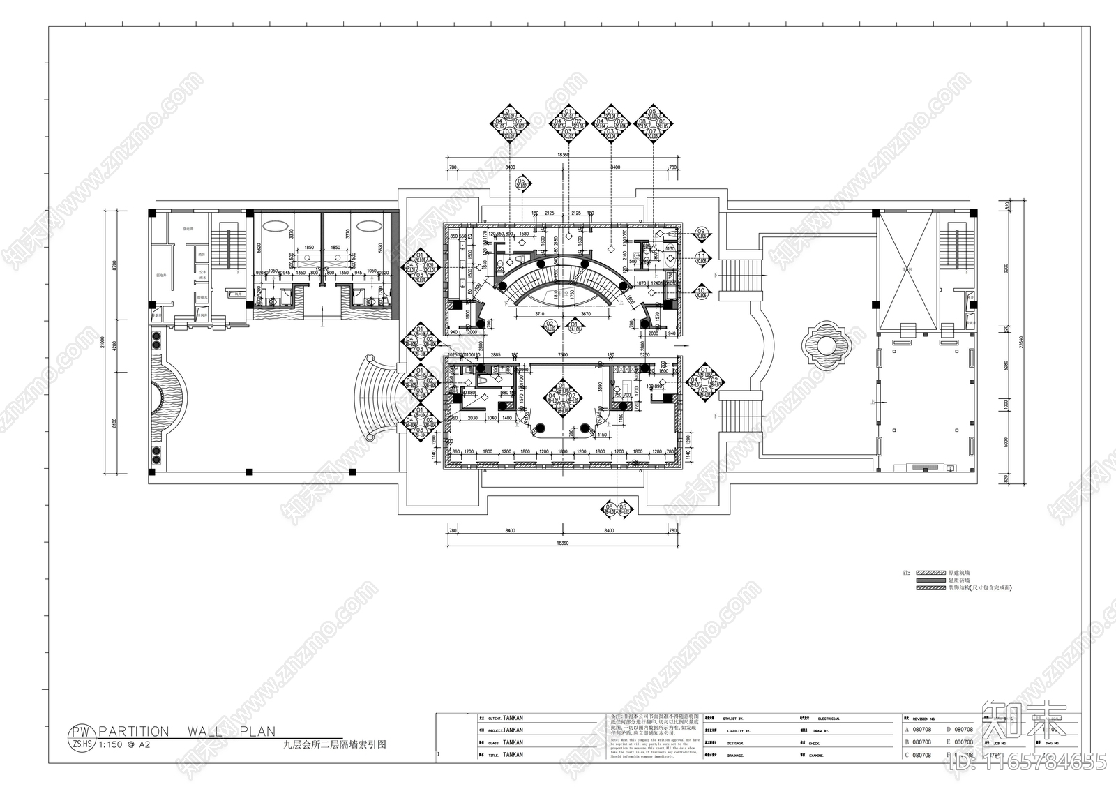 欧式会所cad施工图下载【ID:1165784655】