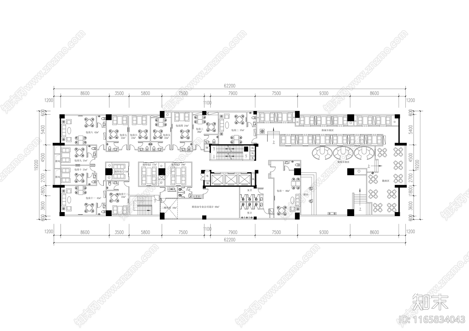 现代其他休闲娱乐空间cad施工图下载【ID:1165834043】