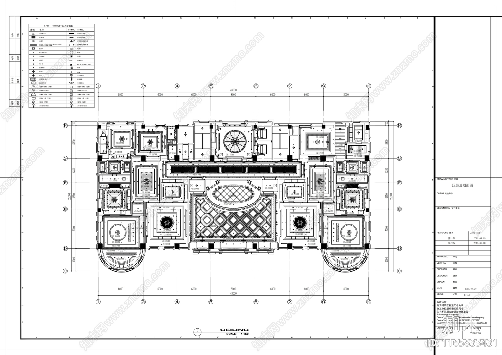 现代会所cad施工图下载【ID:1165833431】