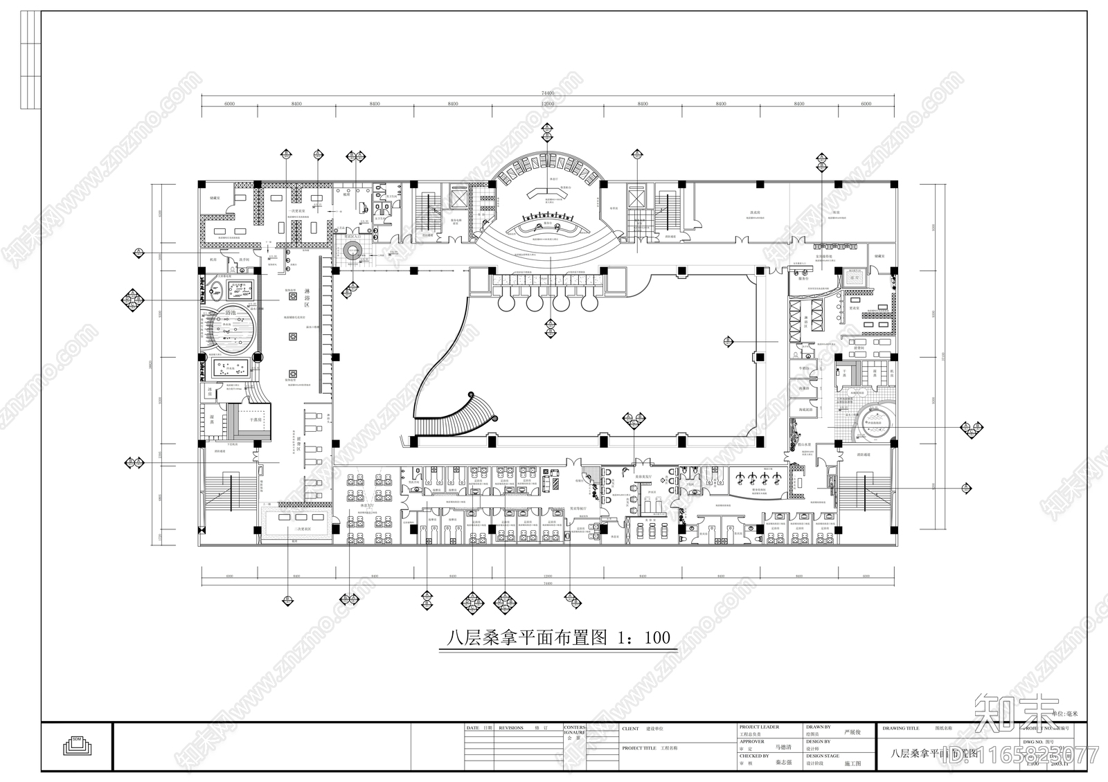 现代会所cad施工图下载【ID:1165823077】